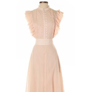 Like New Club Monaco Pink Ruffled Dress